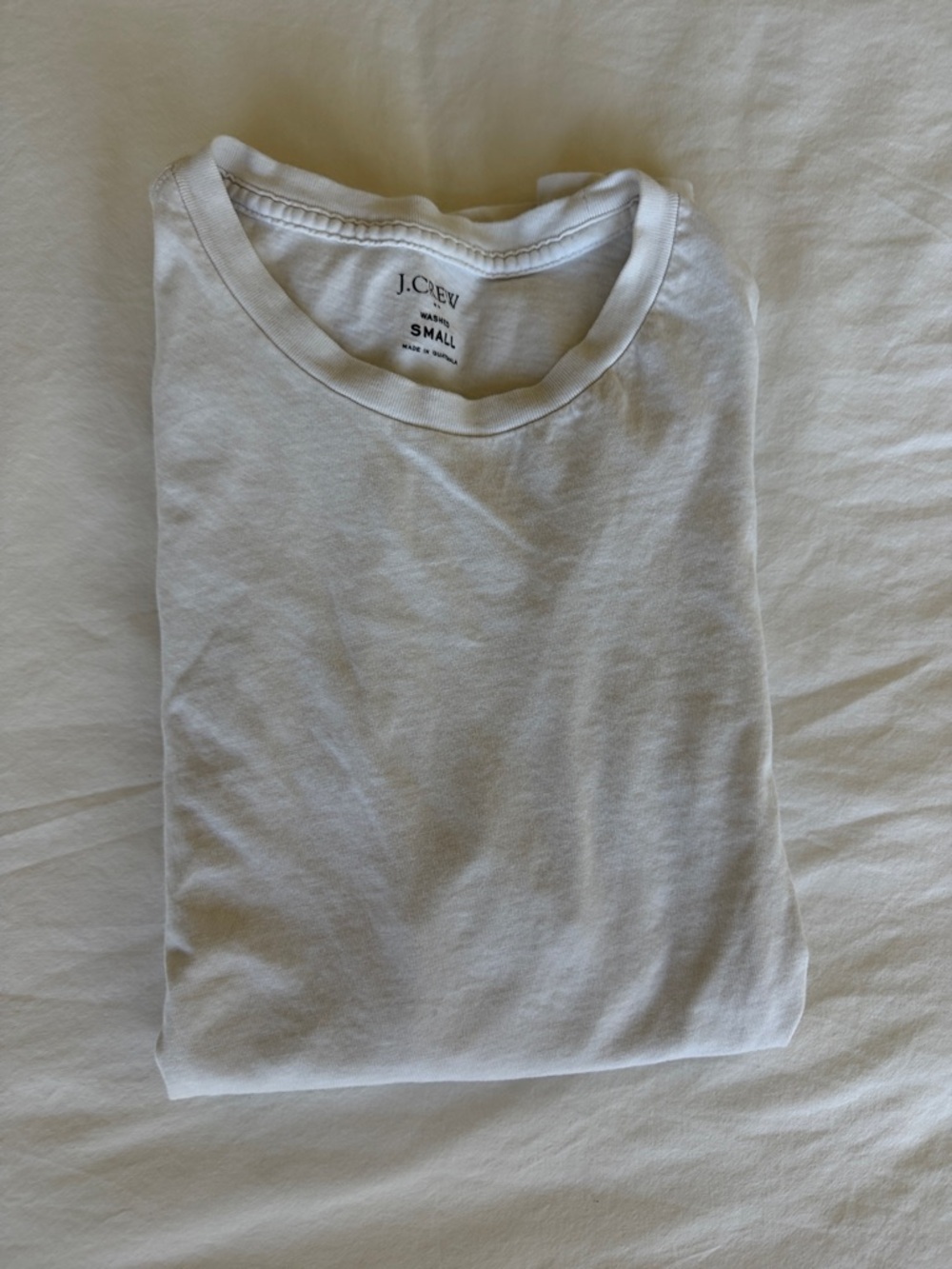 J. Crew White Crewneck T-Shirt